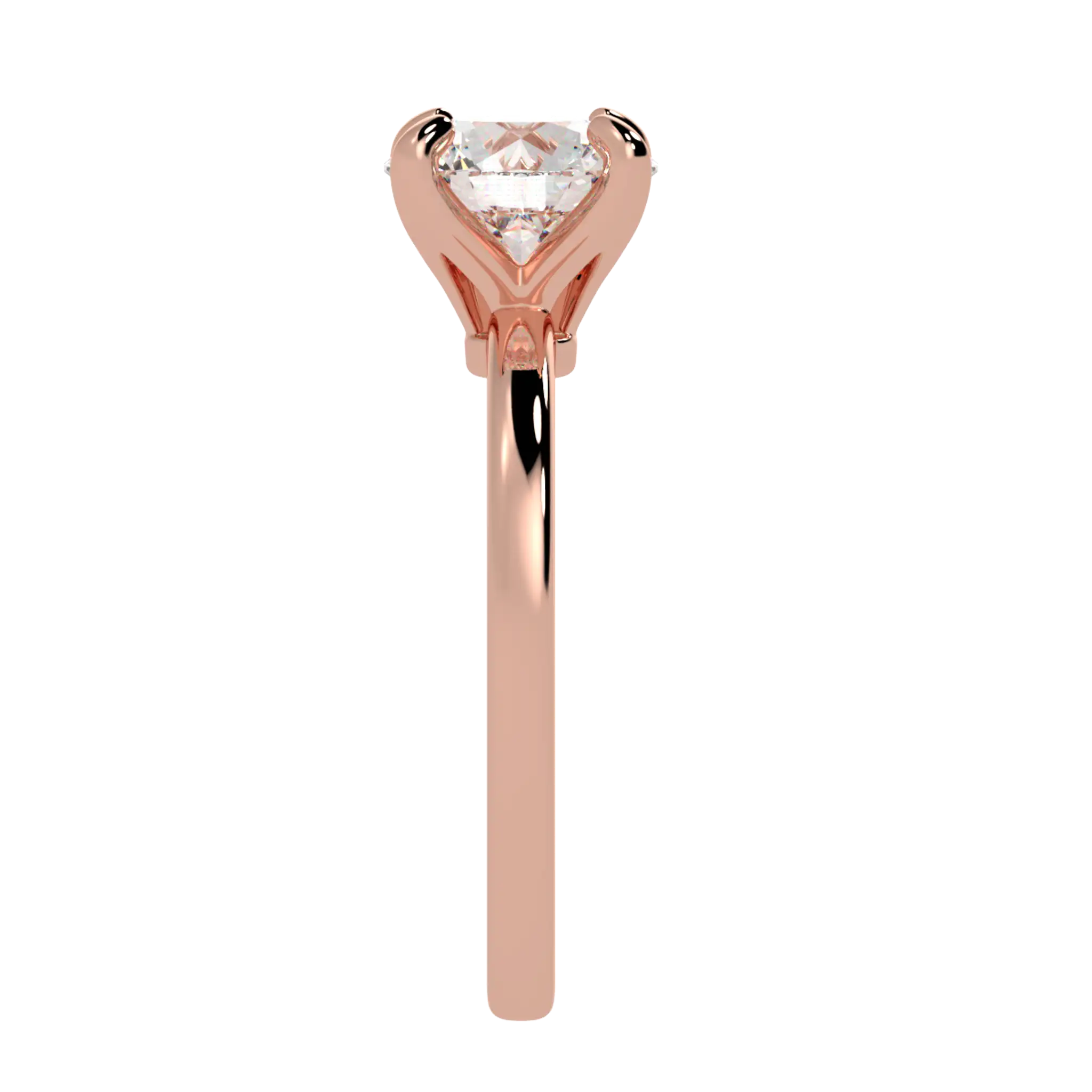 Betty 14K Rose Gold Solitaire Engagement Ring