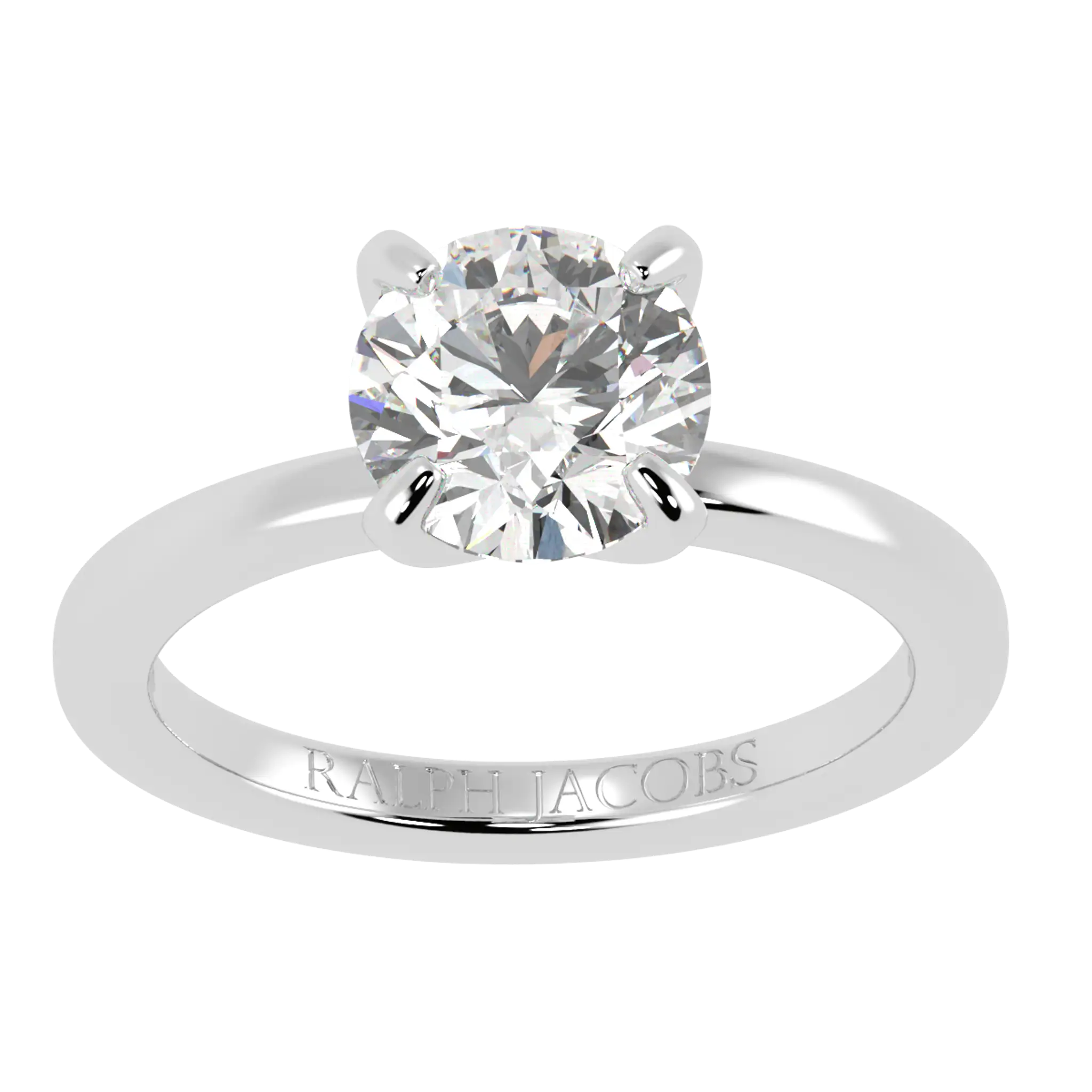 Betty Round Diamond Engagement Ring