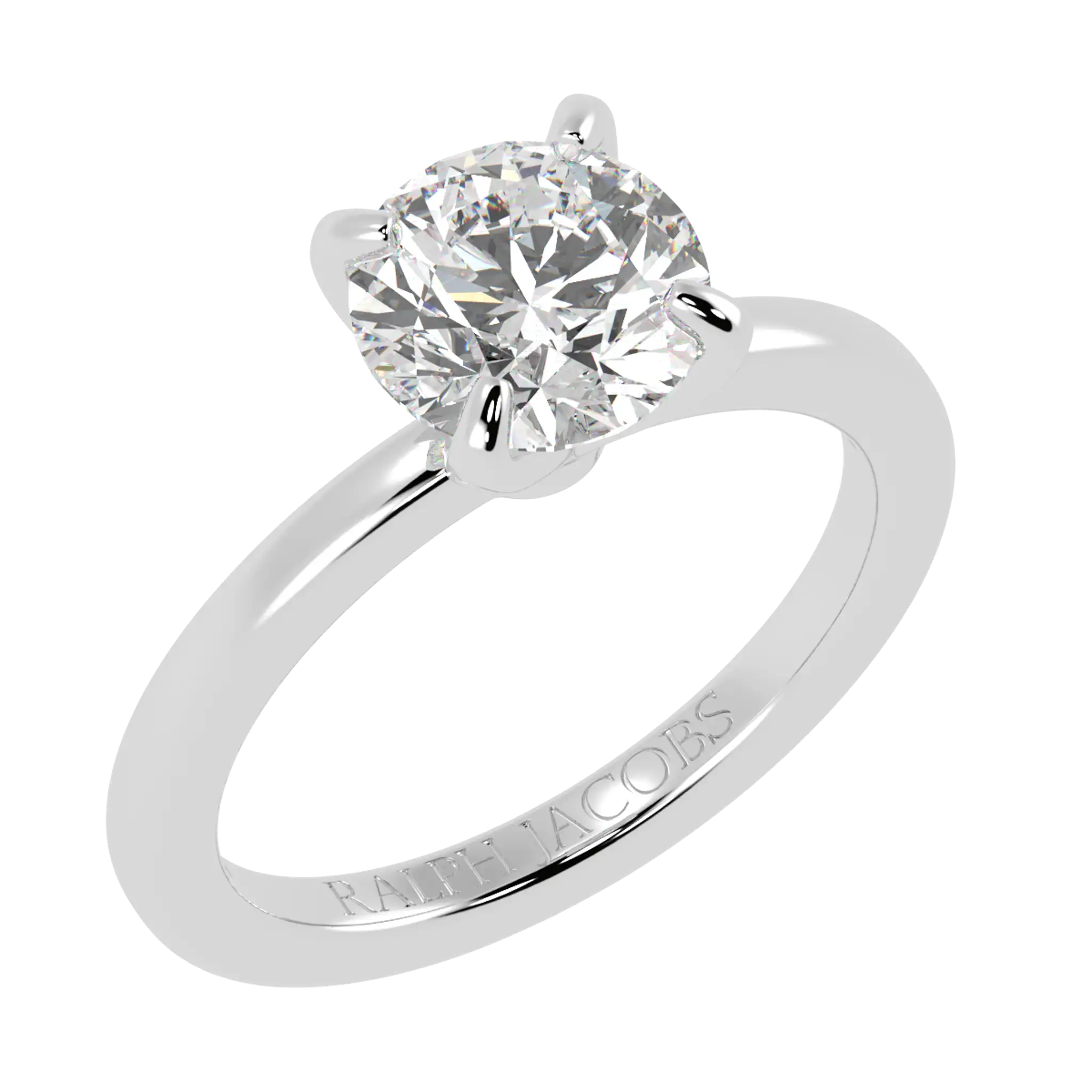 Betty Round Diamond Engagement Ring