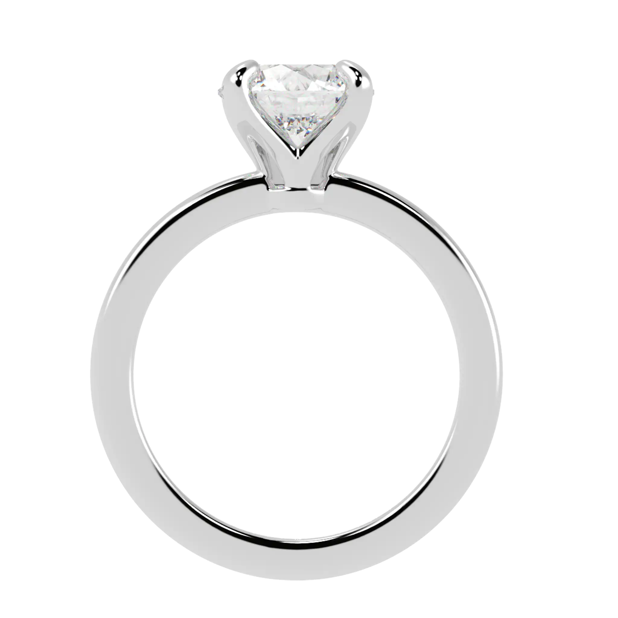 Bague de fiançailles solitaire en or blanc 9 carats Betty