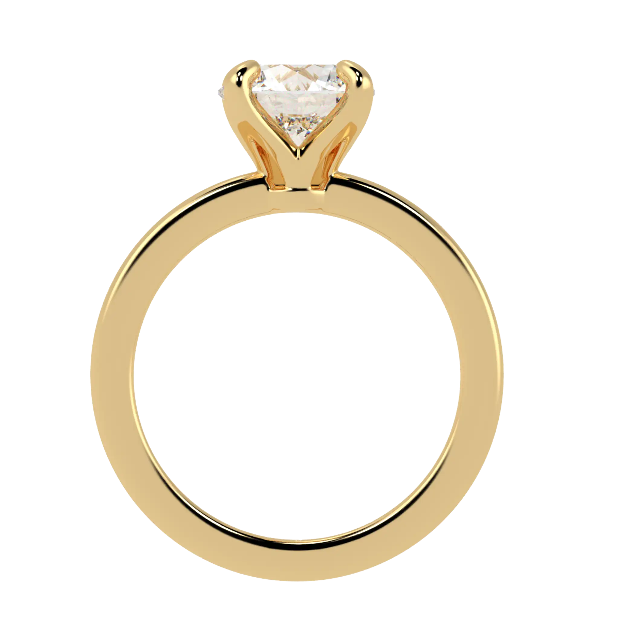 Betty 18K Yellow Gold Solitaire Engagement Ring