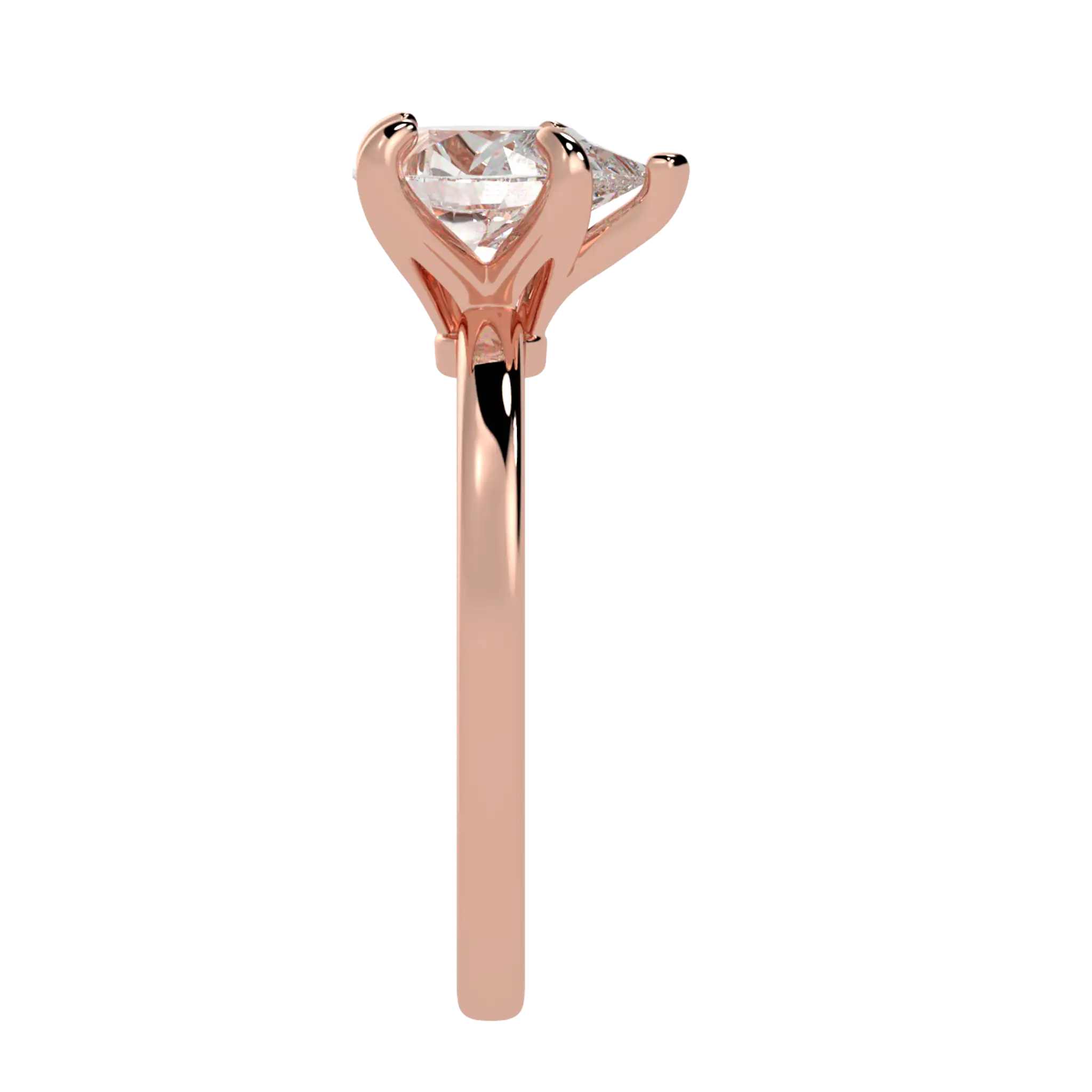 Betty 14K Rose Gold Solitaire Engagement Ring | Pear Shape