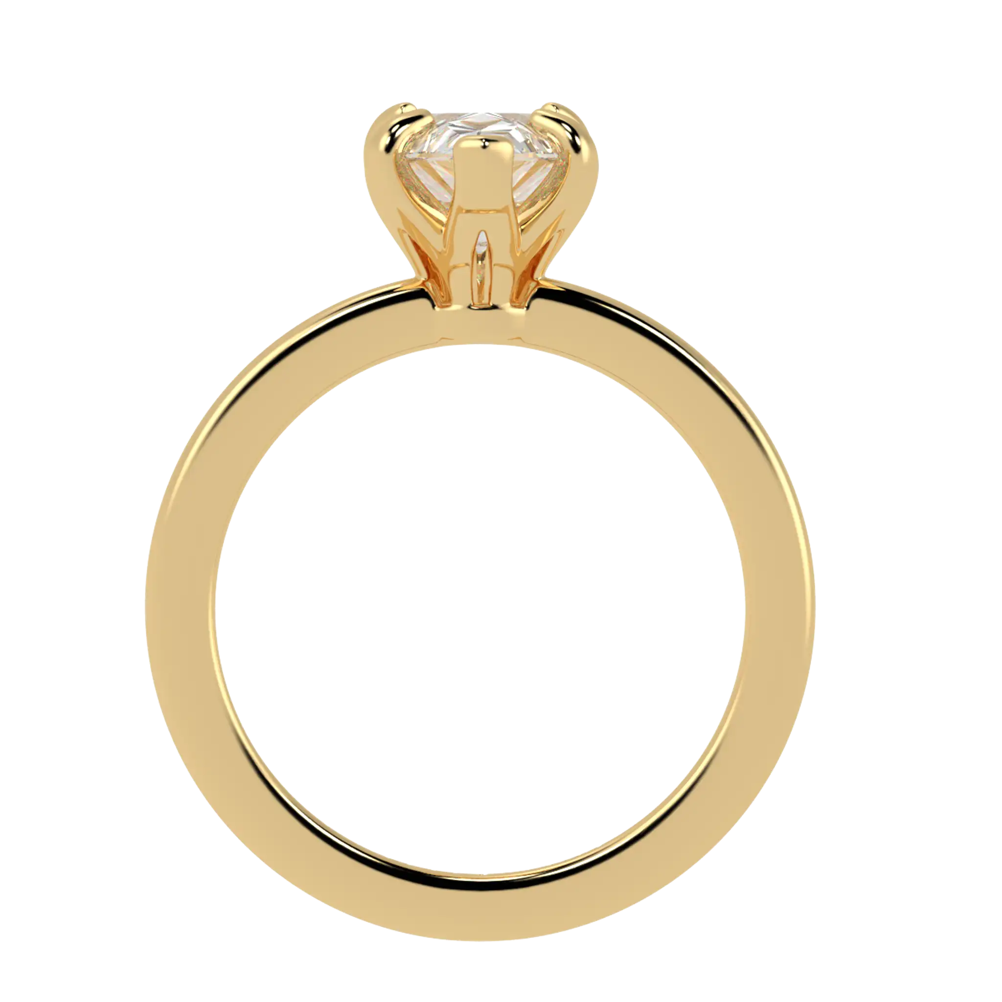 Betty 18K Yellow Gold Solitaire Engagement Ring | Pear Shape