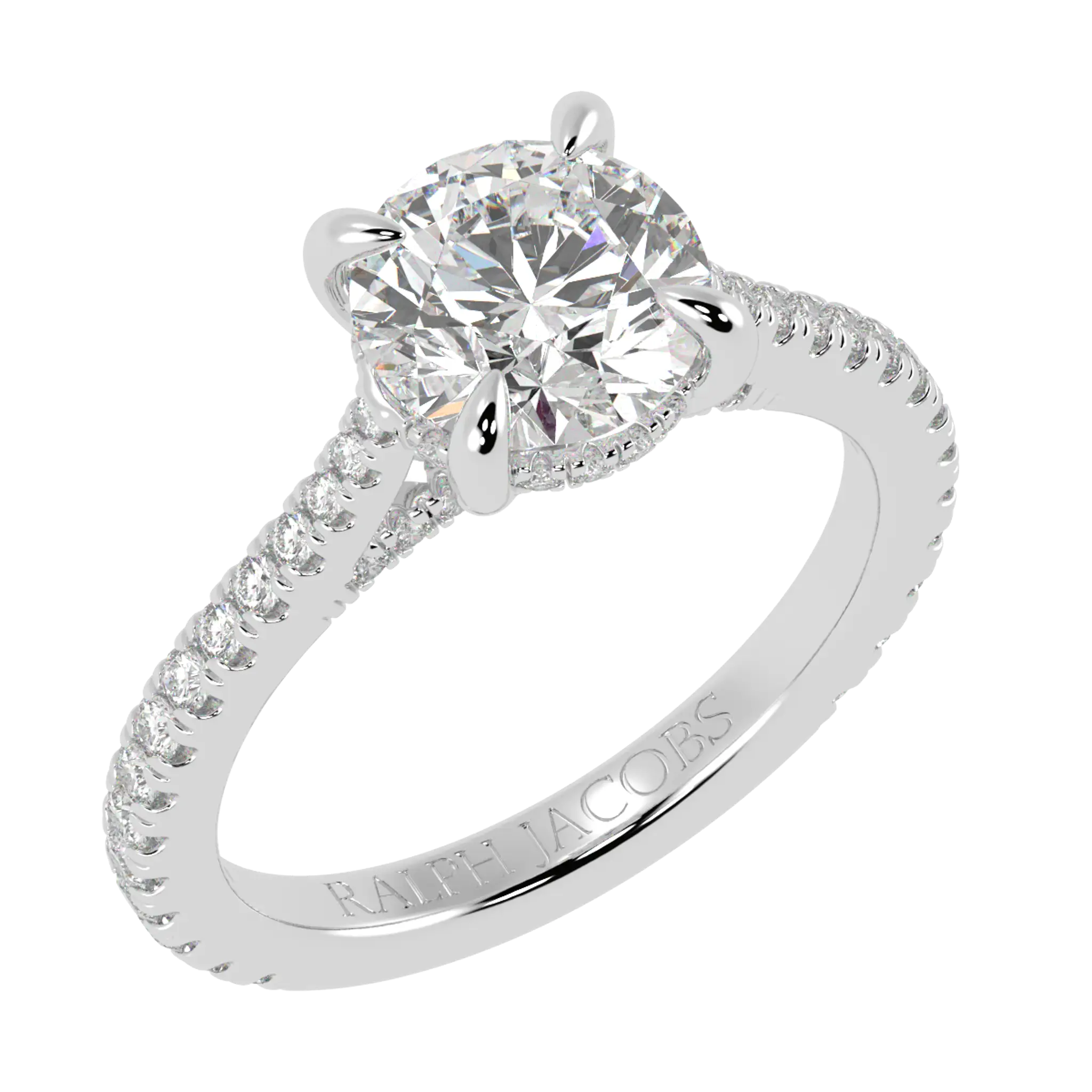 Arya Platinum Accent Engagement Ring