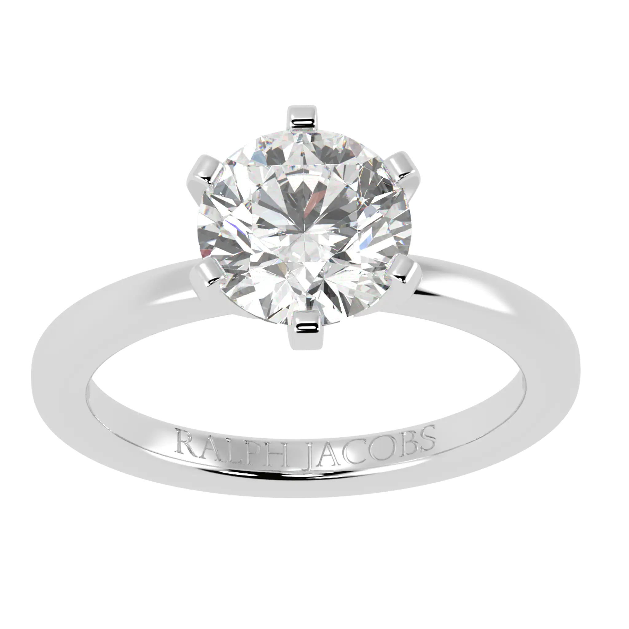 Nikki Platinum Solitaire Engagement Rings