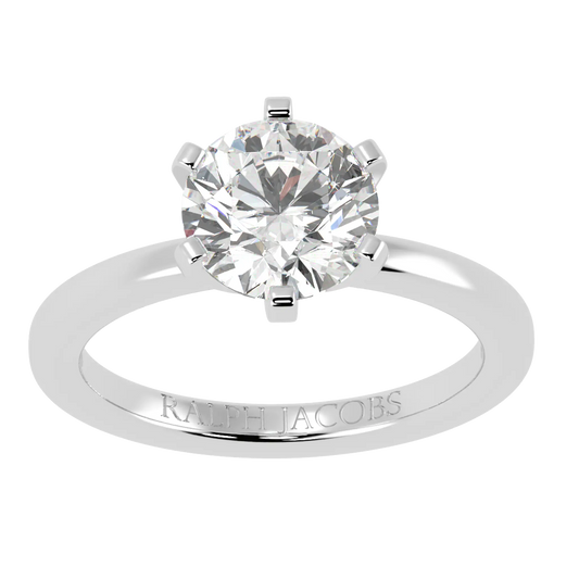 Nikki Platinum Solitaire Engagement Rings