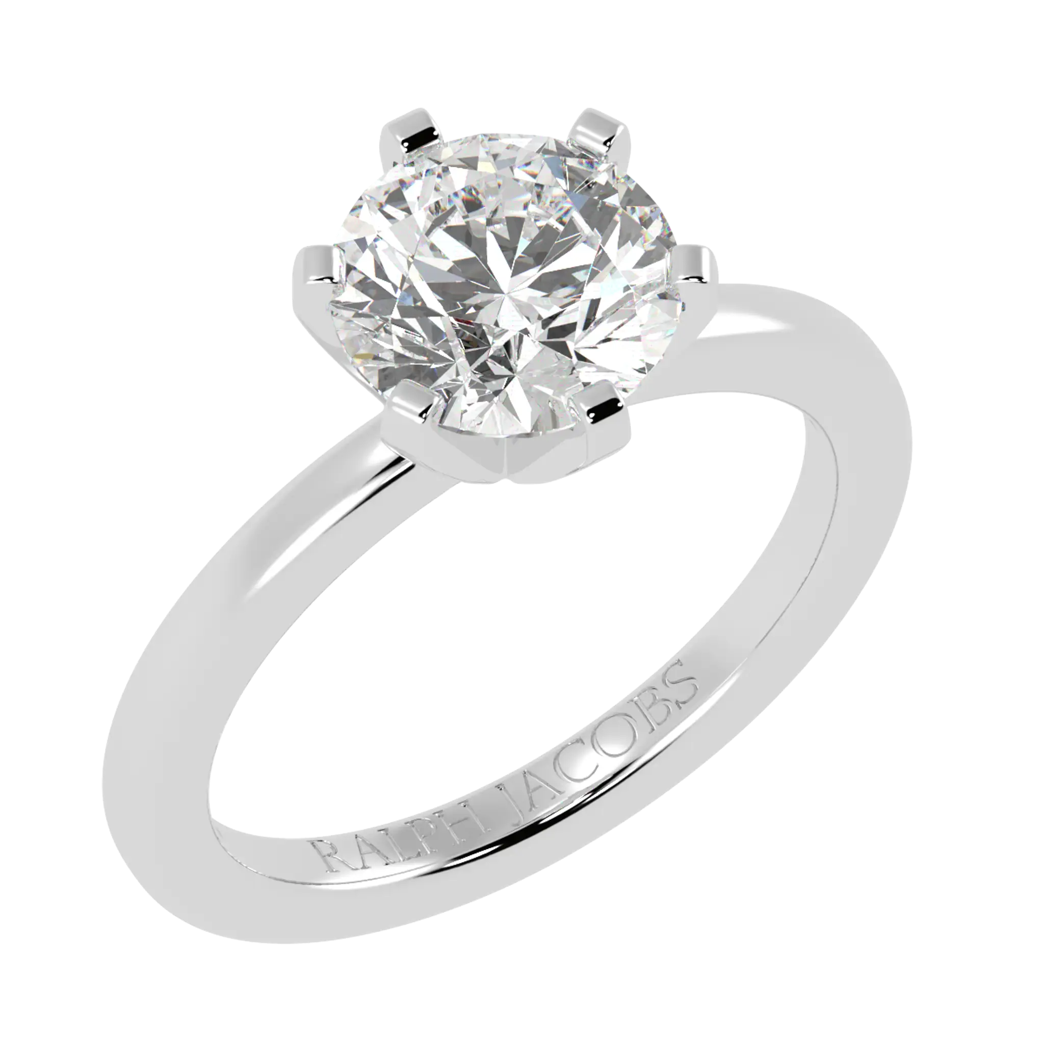 Nikki Platinum Solitaire Engagement Rings