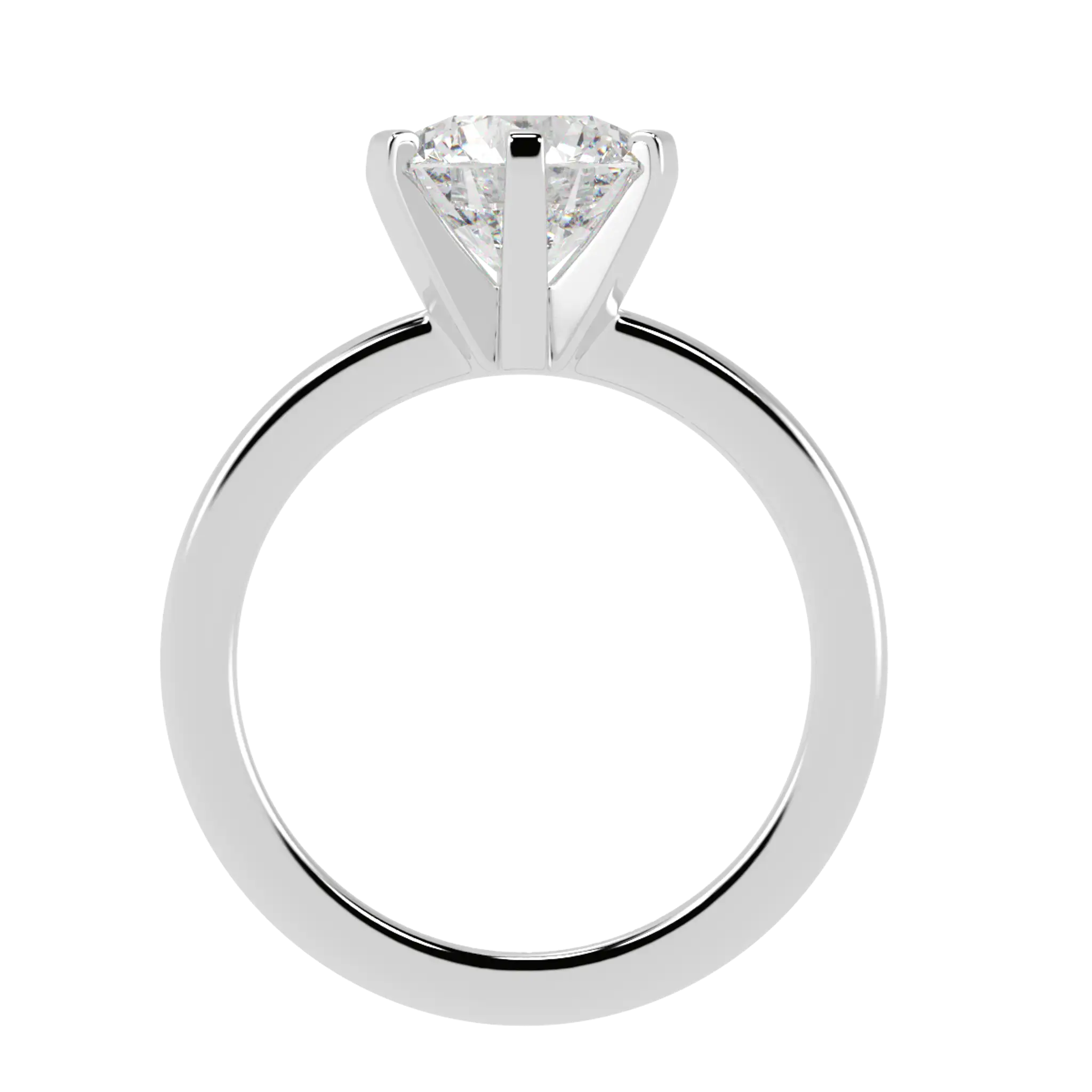 Nikki Platinum Solitaire Engagement Rings