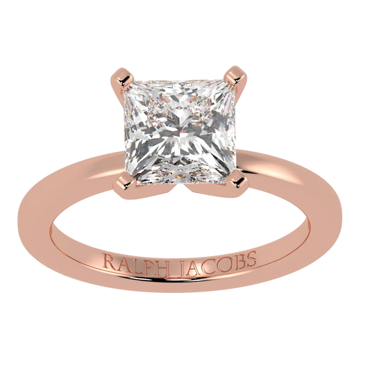 Nikki Rose 14K Gold Solitaire Engagement Ring | Princess Shape