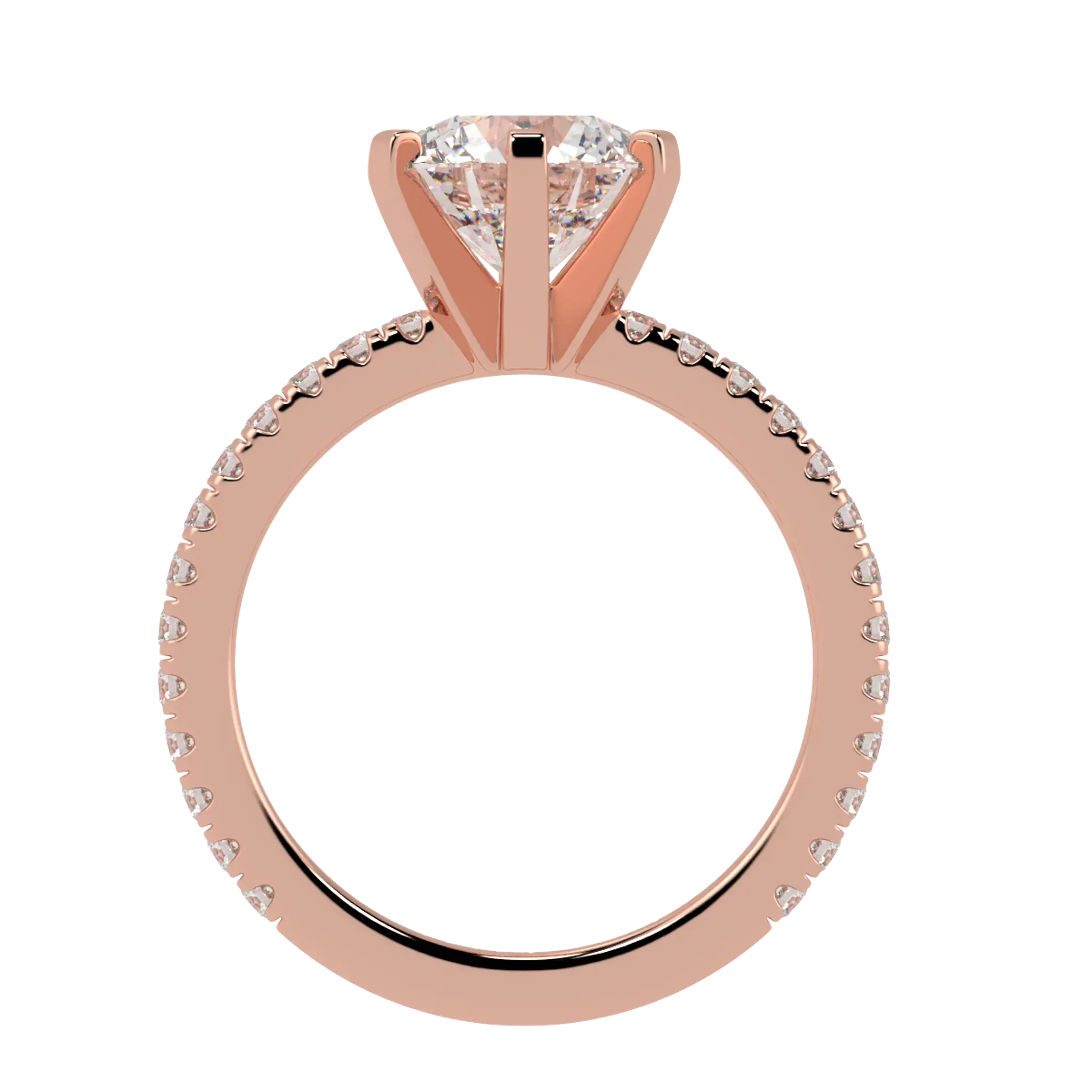 Nikki 14K Rose Gold Accent Engagement Rings