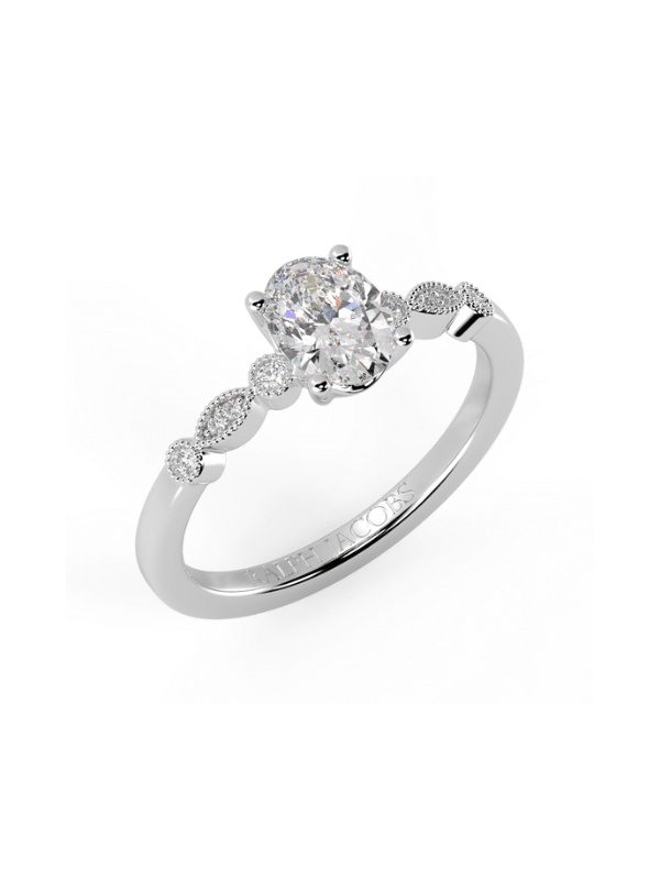 Chanel Oval Moissanite Engagement Ring