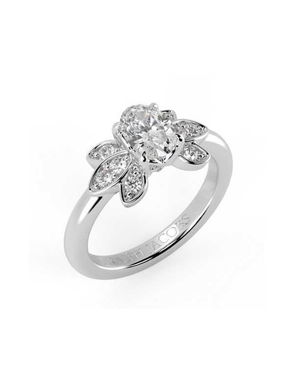 Ellie Oval Moissanite Engagement Ring