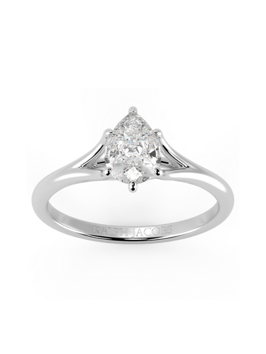 Poppy Pear Diamond Engagement Ring