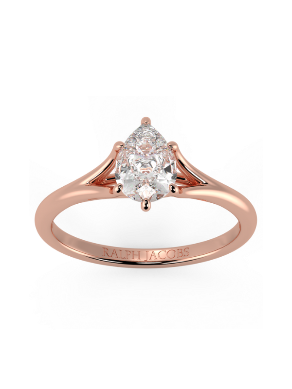 Poppy Pear Diamond Engagement Ring