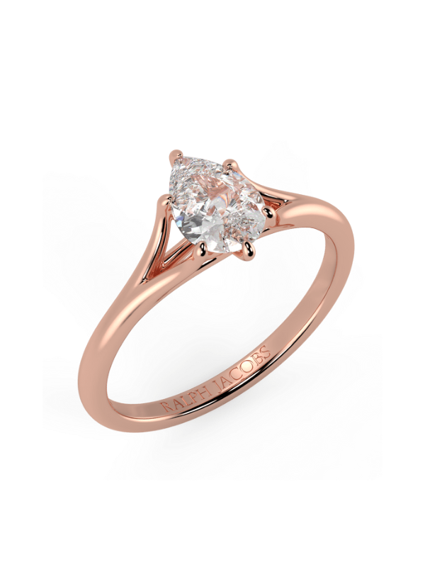 Poppy Pear Diamond Engagement Ring