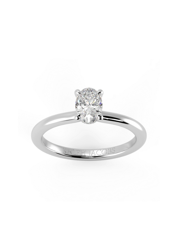 Raylee Oval Moissanite Engagement Ring