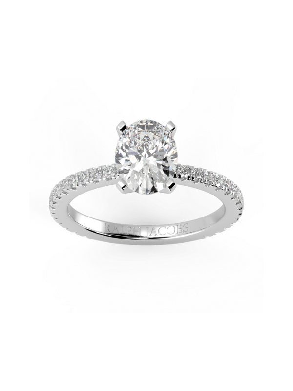 Veronica Oval Diamond Engagement Ring