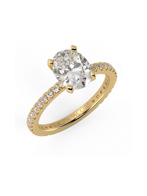 Veronica Oval Diamond Engagement Ring