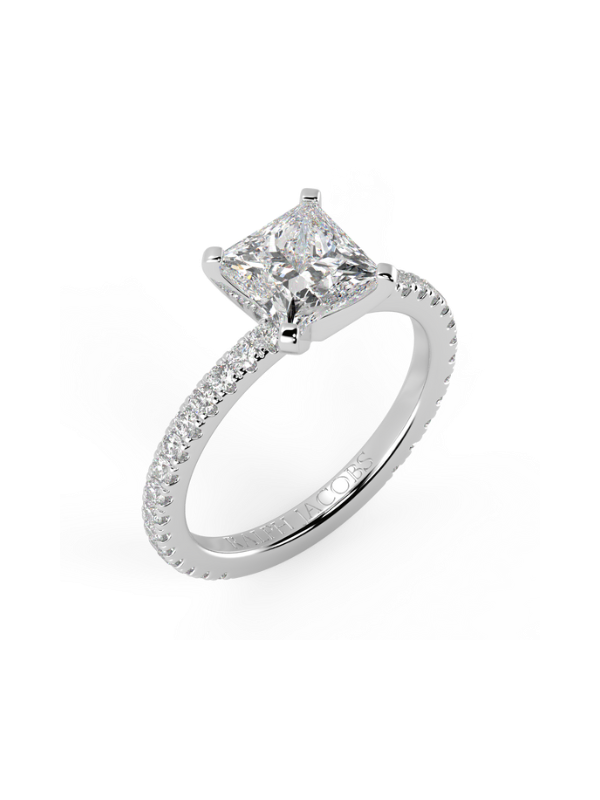 Veronica Princess Moissanite Engagement Ring