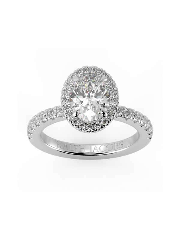 Wanda Oval Moissanite Engagement Ring