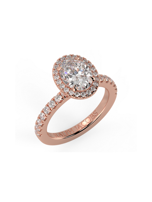 Wanda Oval Moissanite Engagement Ring