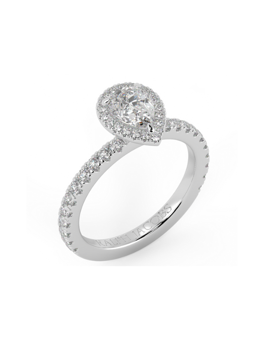 Wanda Pear Moissanite Engagement Ring