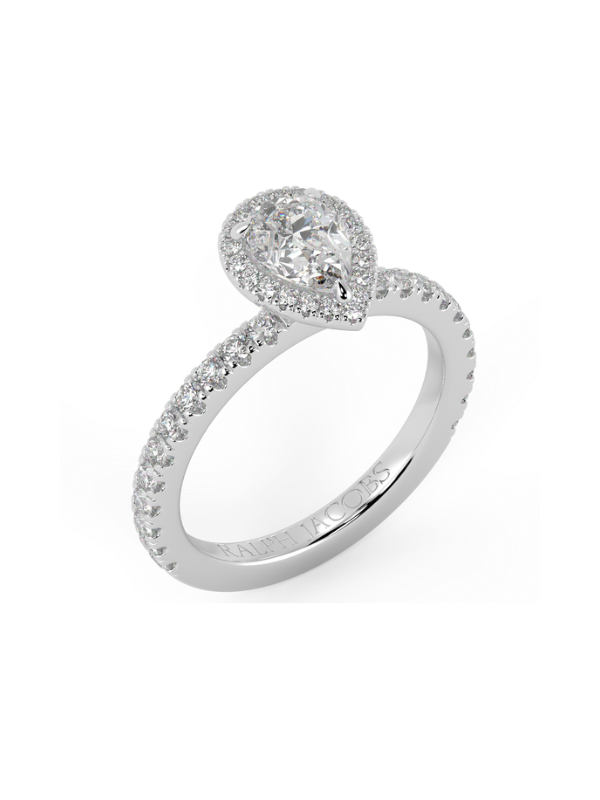 Wanda Pear Moissanite Engagement Ring