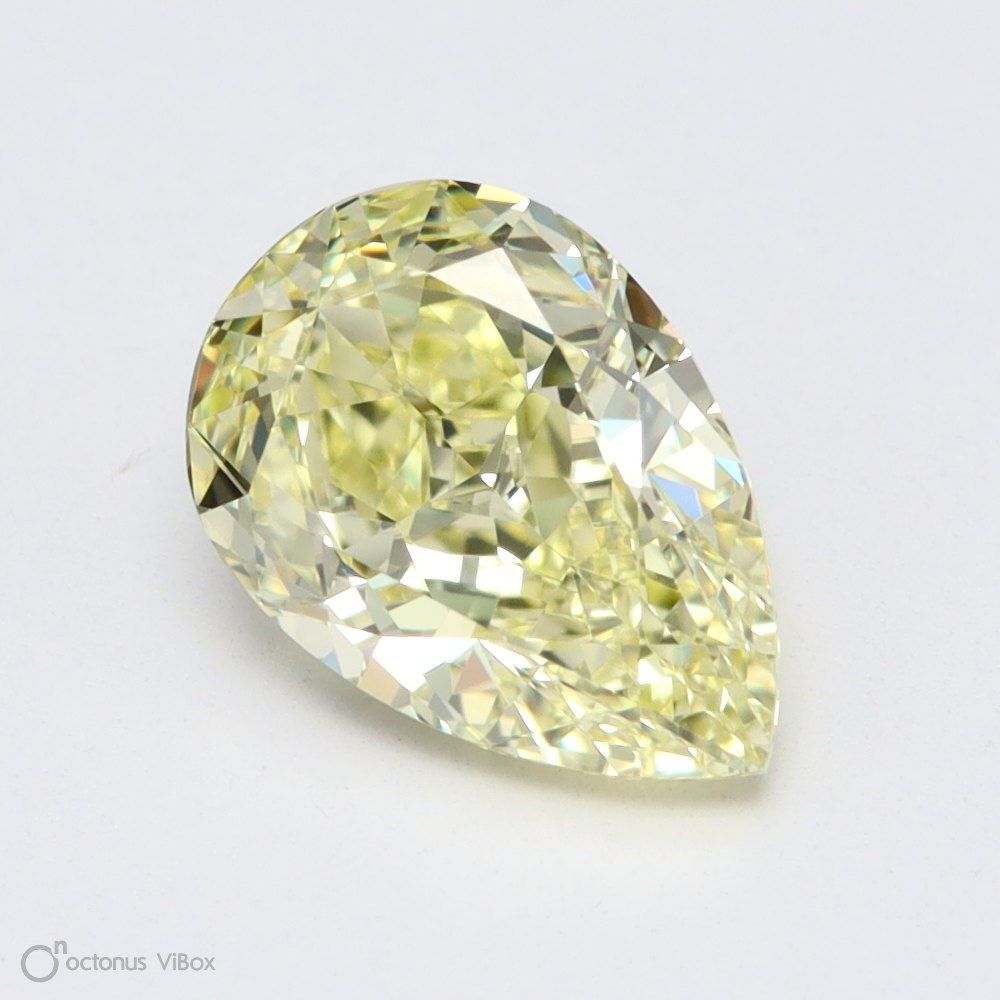 0.90ct Pear Natural Diamond (Colour Fancy Yellow, Clarity VVS2, GIA Certified)