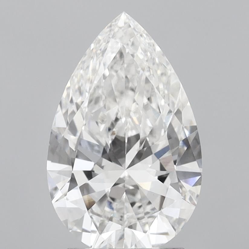 2.69 Carat F-VVS2 Pear Lab Diamond
