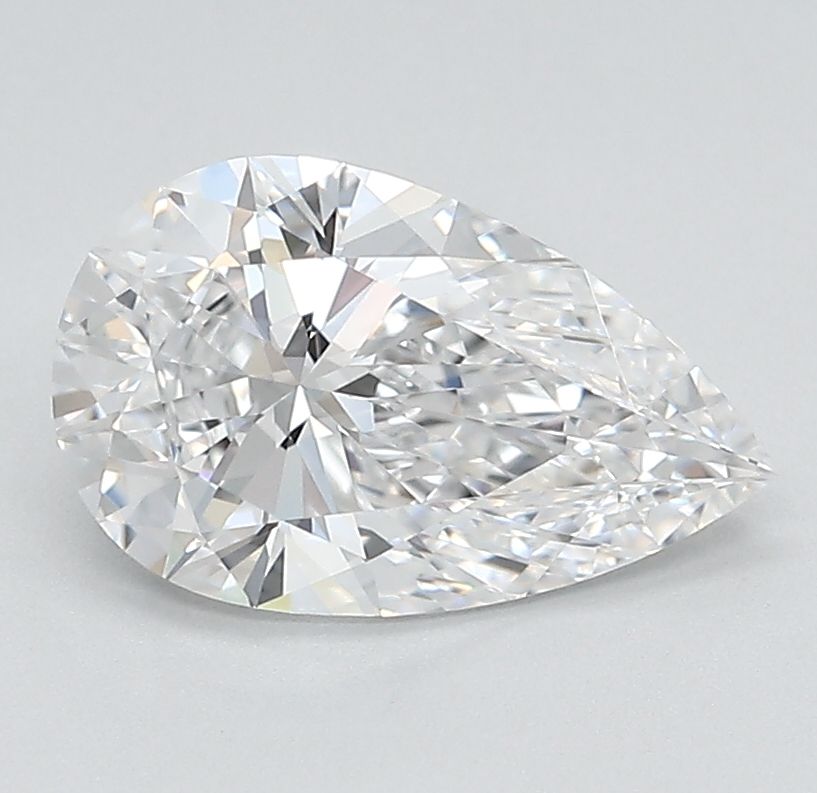 1.58 Carat D-VVS2 Pear Lab Diamond