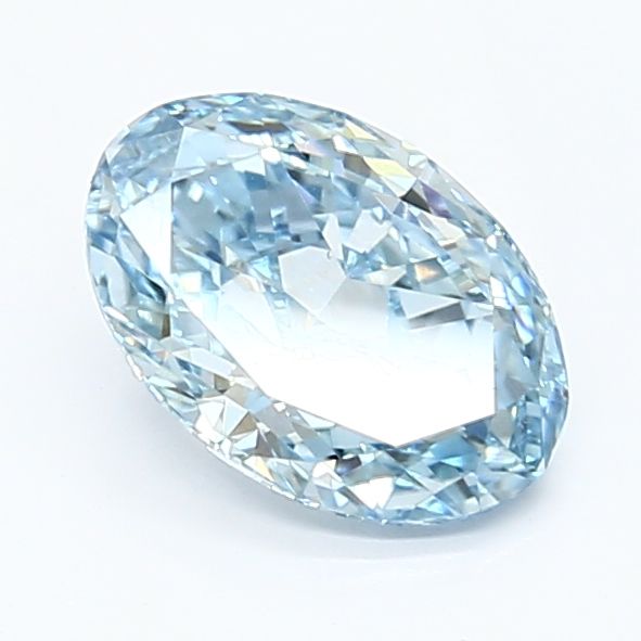 1.29 Carat Oval Cut Fancy Blue