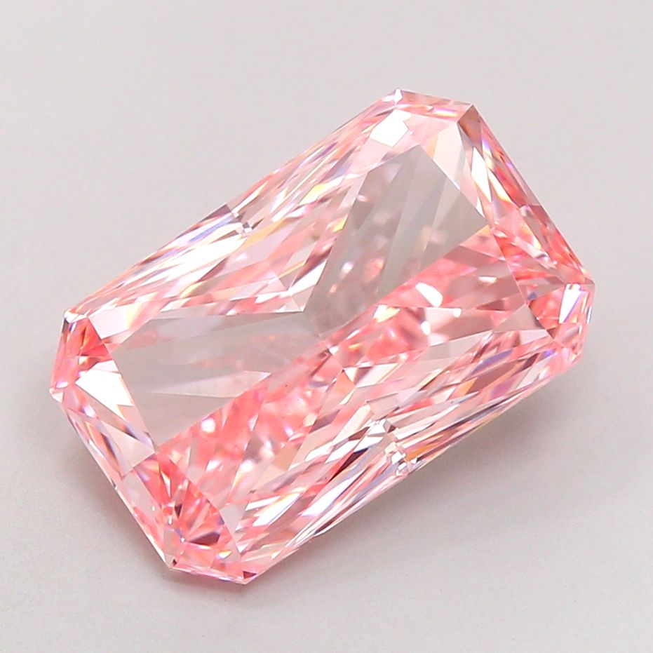 4.53 Carat Radiant Cut Fancy Pink