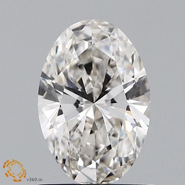 1 Carat H-VVS2 Oval Lab Diamond