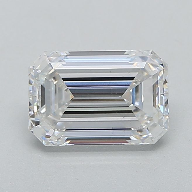 Diamant de laboratoire émeraude E-VS1 de 2,12 carats