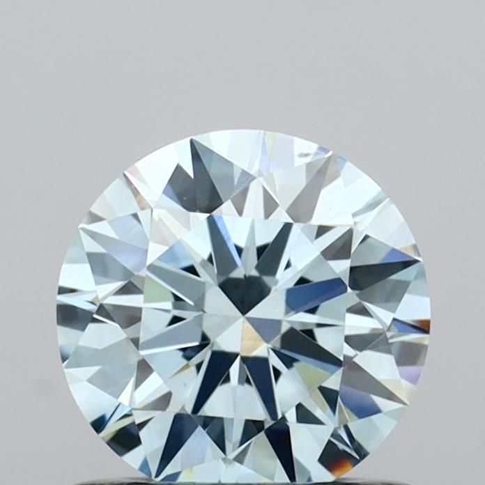 0.71 Carat Round Cut Fancy Blue