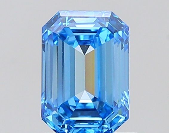1.02 Carat Emerald Cut Fancy Blue