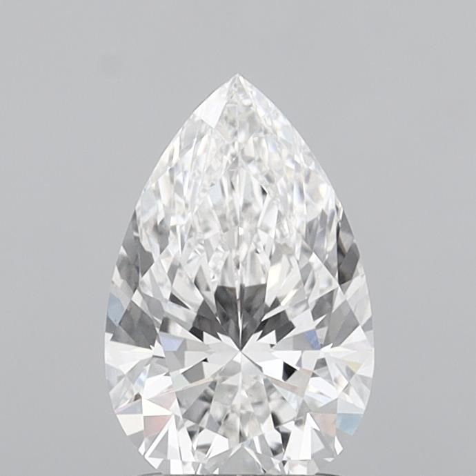 1.52 Carat E-VVS2 Pear Lab Diamond