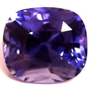 2.04 Carat Cushion  Cut Purple Sapphire