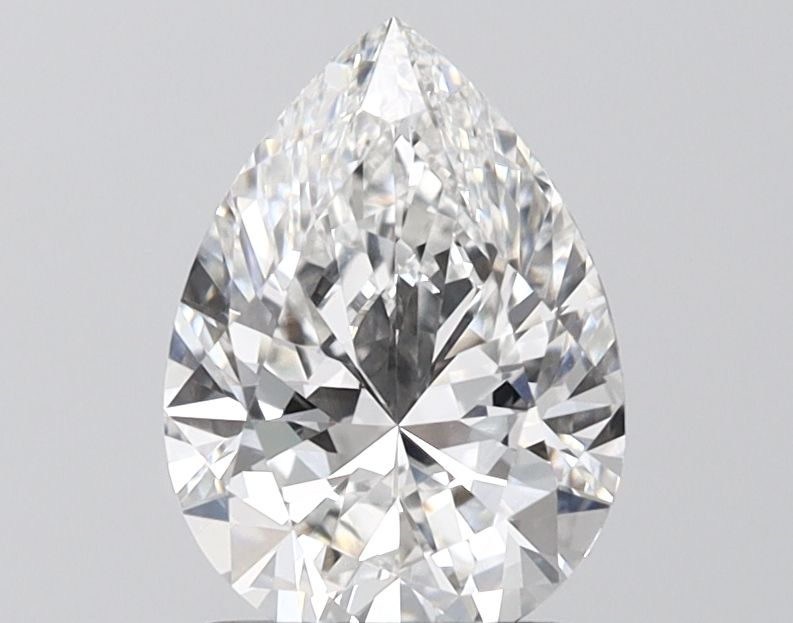 1.50 Carat F-VVS2 Pear Lab Diamond