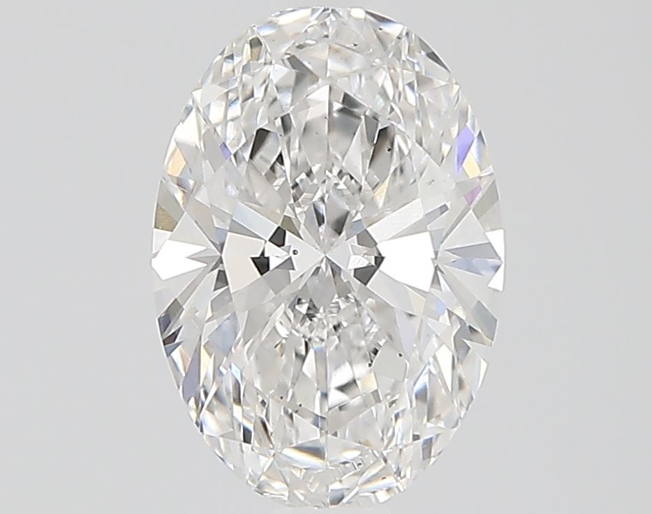 Diamant de laboratoire ovale E-VS2 de 0,9 carat