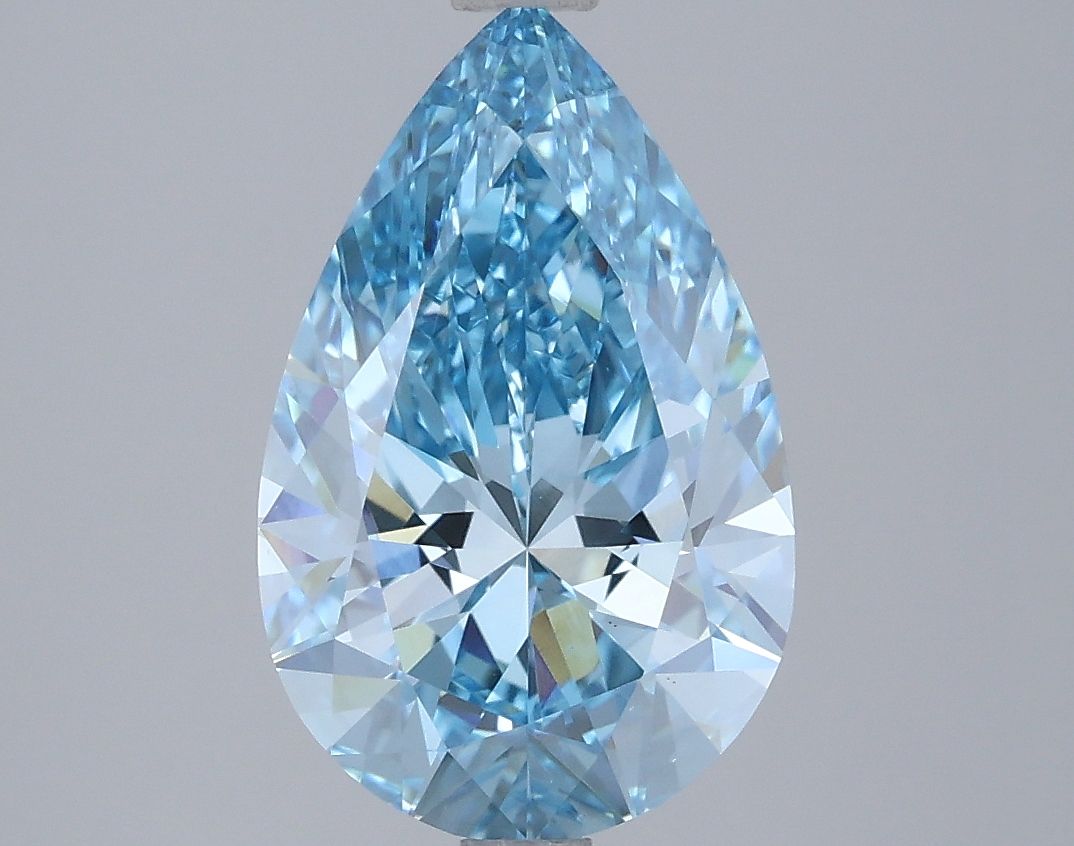 3.00 Carat Pear Cut Fancy Blue