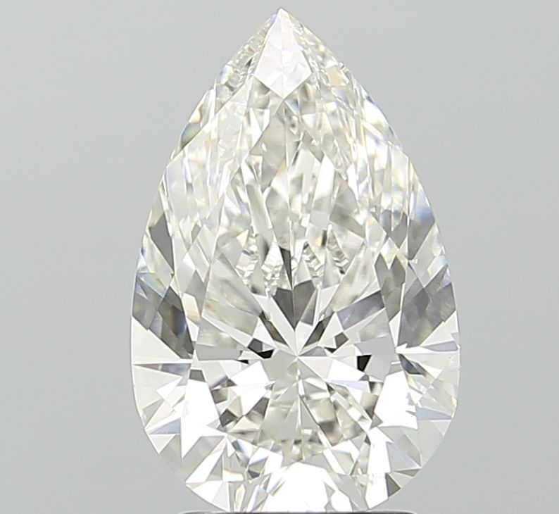 3.05 Carat G-VVS2 Pear Lab Diamond