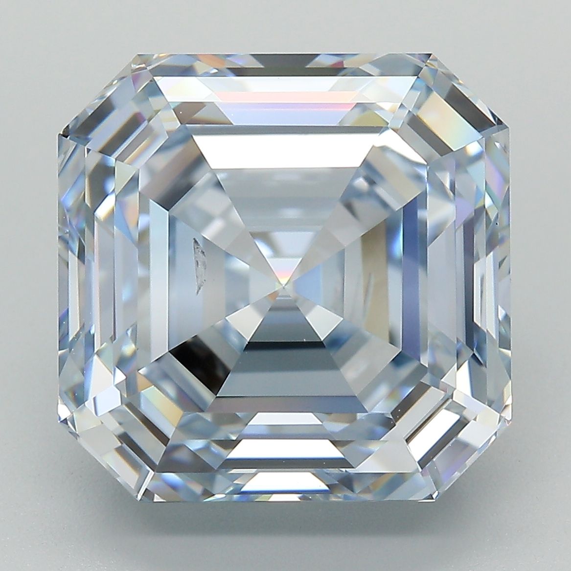 Diamant émeraude bleu SI1 de 12,05 carats