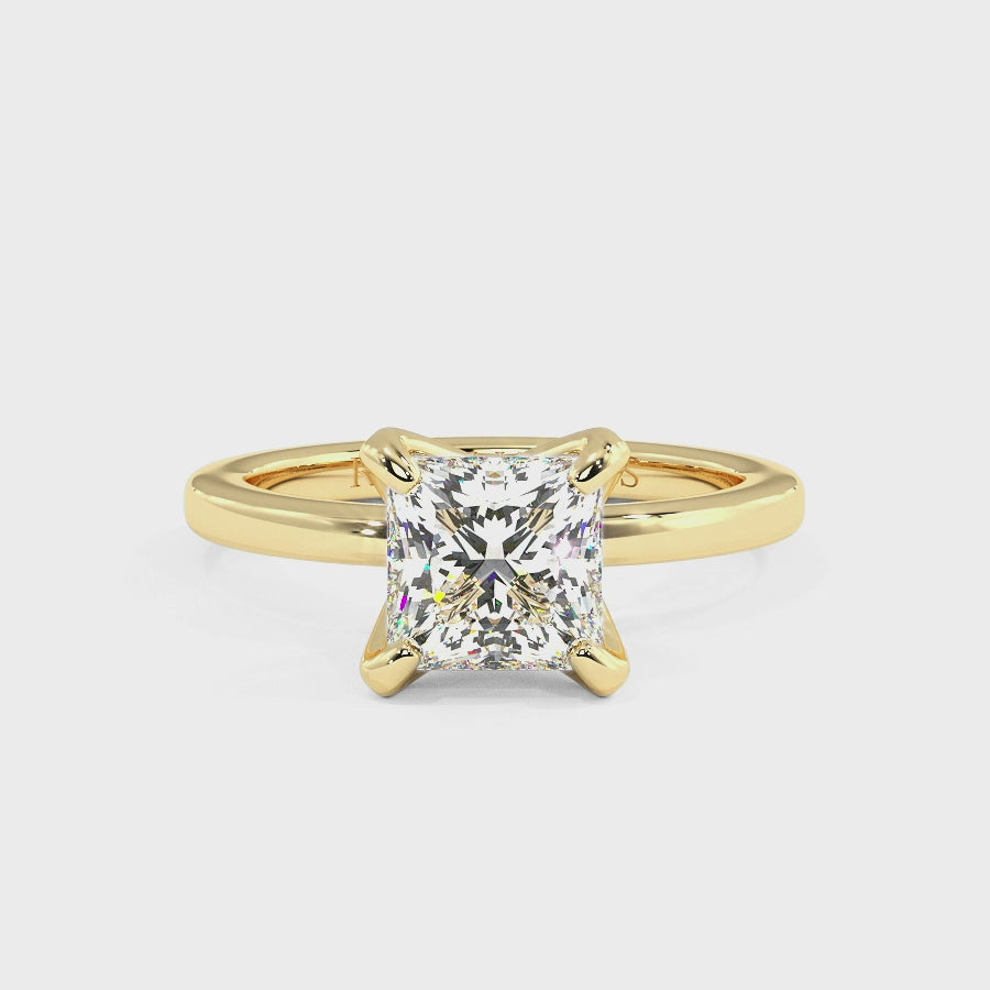 Betty Princess Moissanite Engagement Ring