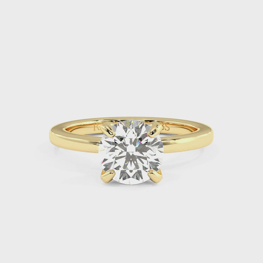 Betty Round Diamond Engagement Ring