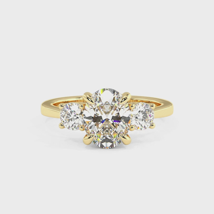 Selene Oval Moissanite Engagement Ring