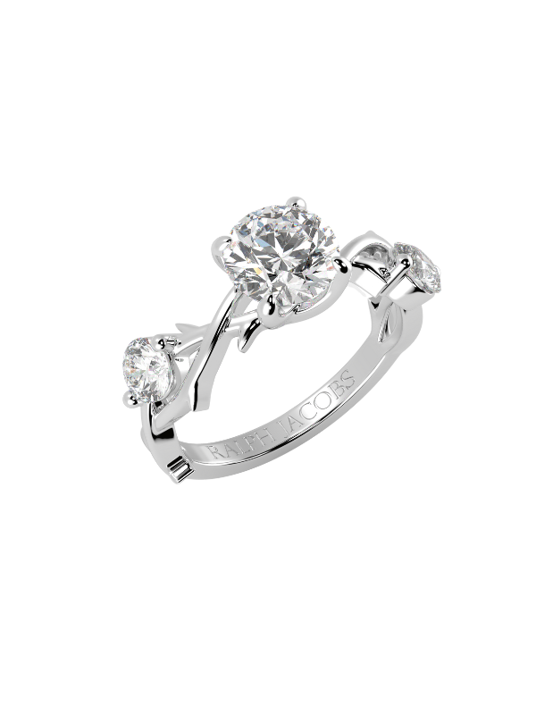 Vine Moissanite Engagement Ring