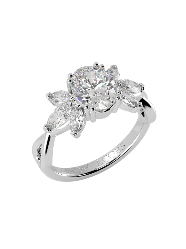 Bague de fiançailles Olivia en moissanite