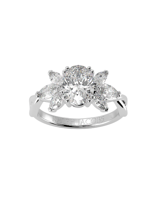 Olivia Oval Diamond Engagement Ring