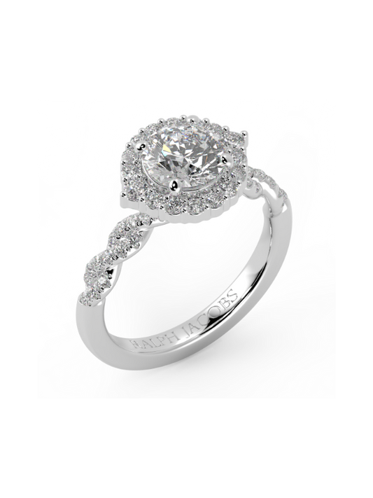 Lily Round Diamond Engagement Ring